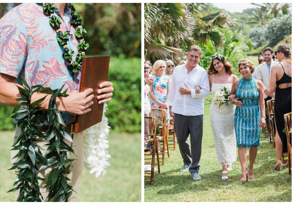 Wedding photo on Kauai.