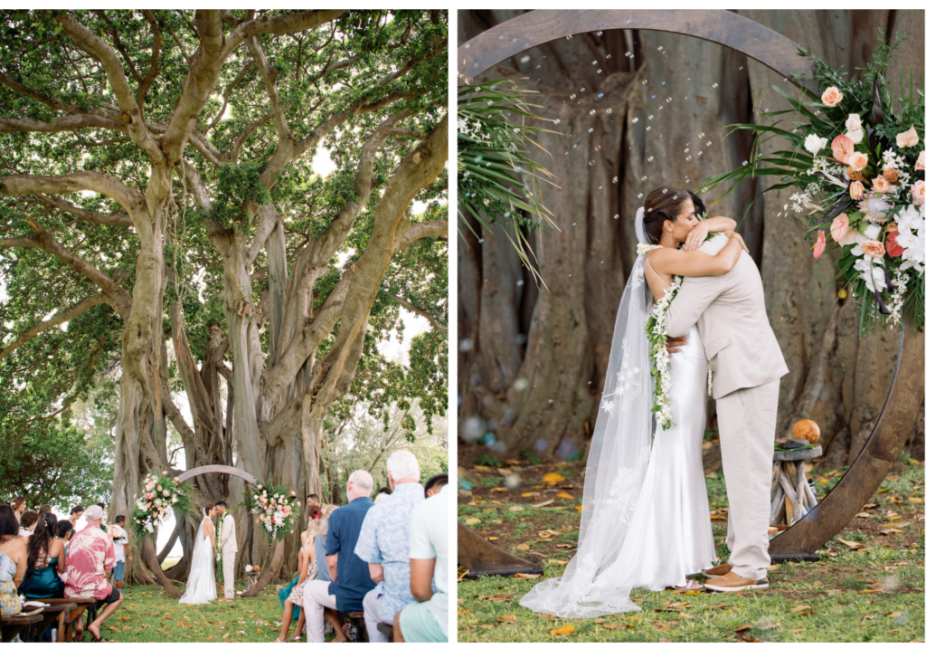 Waimea plantation cottages wedding ceremony