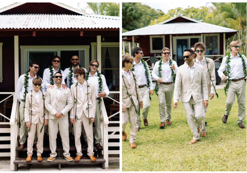 Groomsmen on kauai