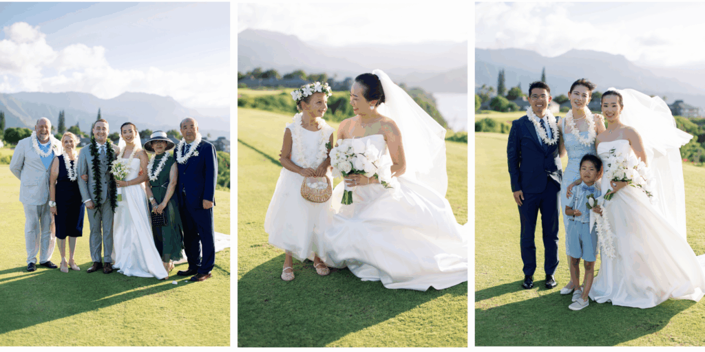 Kauai wedding reception photos